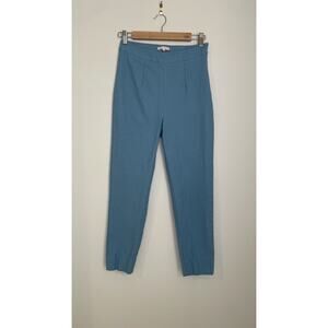 Frances Valentine Lucy Pant Women's Size 2 Blue Stretch High Waist Designer